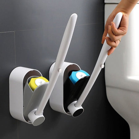 Lively® Disposable Toilet Brush with Cleaning Liquid Wall-Mounted Cleaning Too - Gadget Through